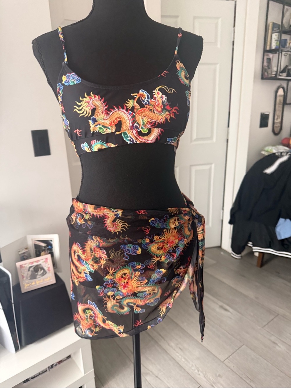 Dragon bathing suit two piece set